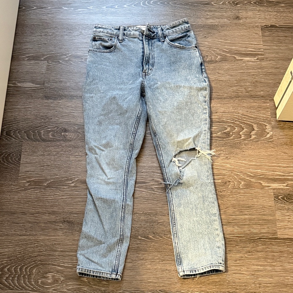 Abercrombie & Fitch Light Blue Straight Leg Jeans